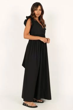 Scout Frill Shoulder Maxi Dress - Black 13 Scout Frill Shoulder Maxi Dress - Black -Dress Shop petal and pup usa dresses scout frill shoulder maxi dress black 33690333774001