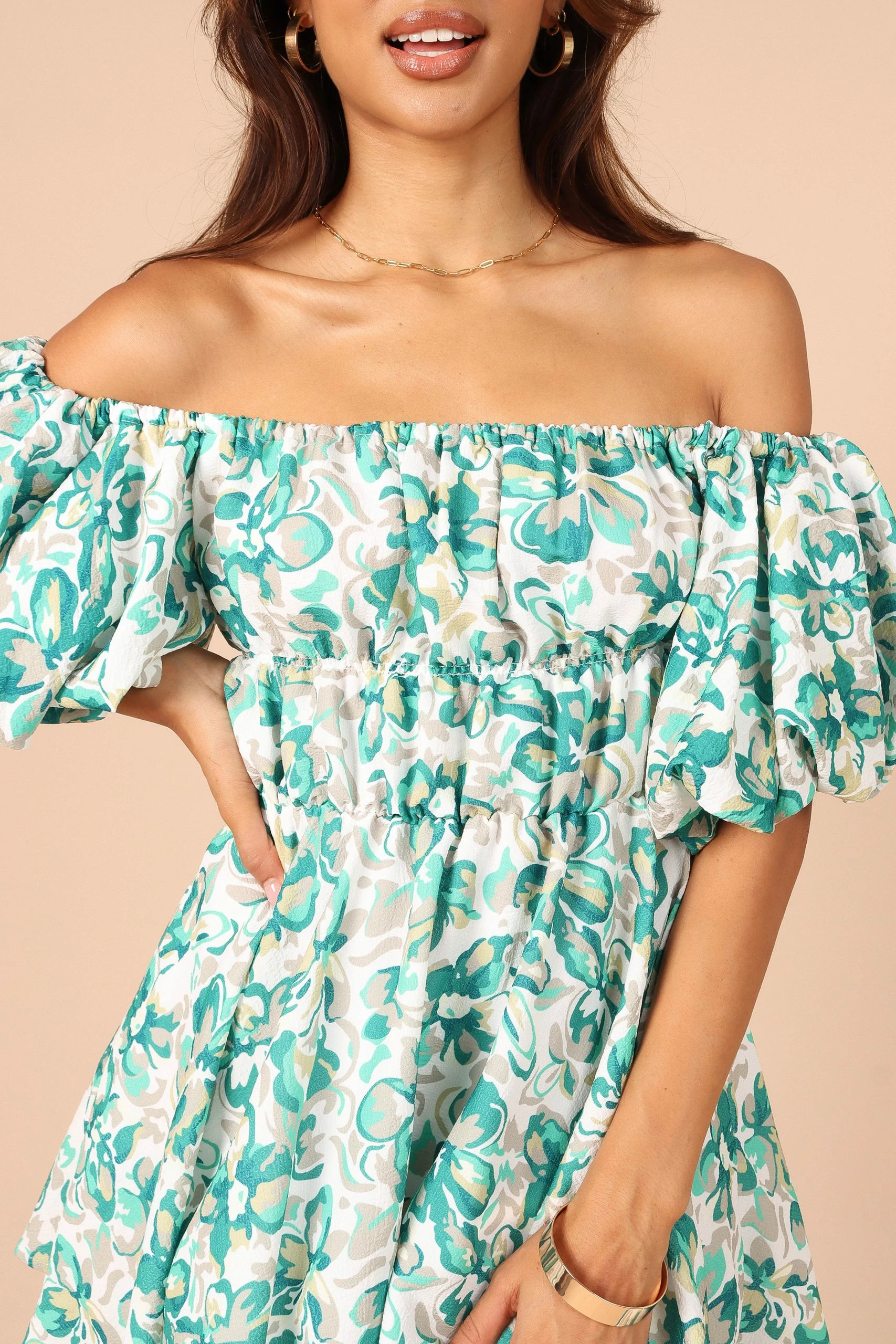 Shelly Dress - Blue Floral 4 Shelly Dress - Blue Floral - Image 4