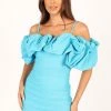 Sia Ruffle Mini Dress - Aqua