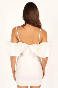 Sia Ruffle Mini Dress - White -Dress Shop petal and pup usa dresses sia ruffle mini dress white 33629964009649