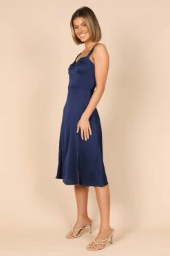 Siobhan Midi Dress - Navy -Dress Shop petal and pup usa dresses siobhan midi dress navy 32396384731313