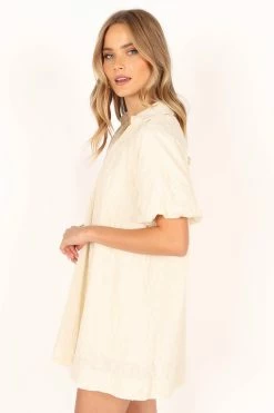 Sophia Puff Sleeve Mini Dress - White -Dress Shop petal and pup usa dresses sophia puff sleeve mini dress white 33836350505137