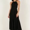 Stefani Midi Dress - Black