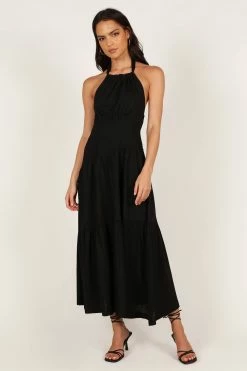Stefani Midi Dress - Black