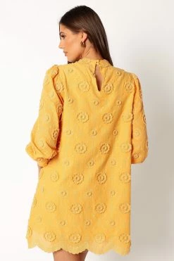 Stefania Long Sleeve Mini Dress - Mustard 11 Stefania Long Sleeve Mini Dress - Mustard -Dress Shop petal and pup usa dresses stefania long sleeve mini dress mustard 34011654127793
