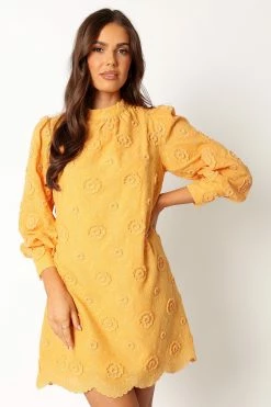 Stefania Long Sleeve Mini Dress - Mustard 15 Stefania Long Sleeve Mini Dress - Mustard -Dress Shop petal and pup usa dresses stefania long sleeve mini dress mustard 34011654258865
