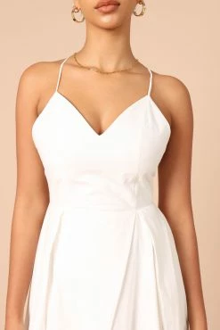 Stella Midi Dress - Ivory -Dress Shop petal and pup usa dresses stella midi dress ivory 32220312174769