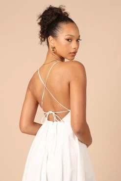 Stella Midi Dress - Ivory -Dress Shop petal and pup usa dresses stella midi dress ivory 32220312207537