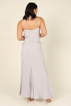 Tanya Beaded Maxi Dress - Grey -Dress Shop petal and pup usa dresses tanya beaded maxi dress grey 32020572962993