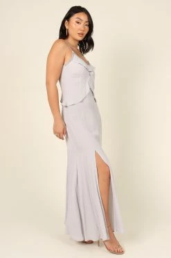 Tanya Beaded Maxi Dress - Grey -Dress Shop petal and pup usa dresses tanya beaded maxi dress grey 32020572995761