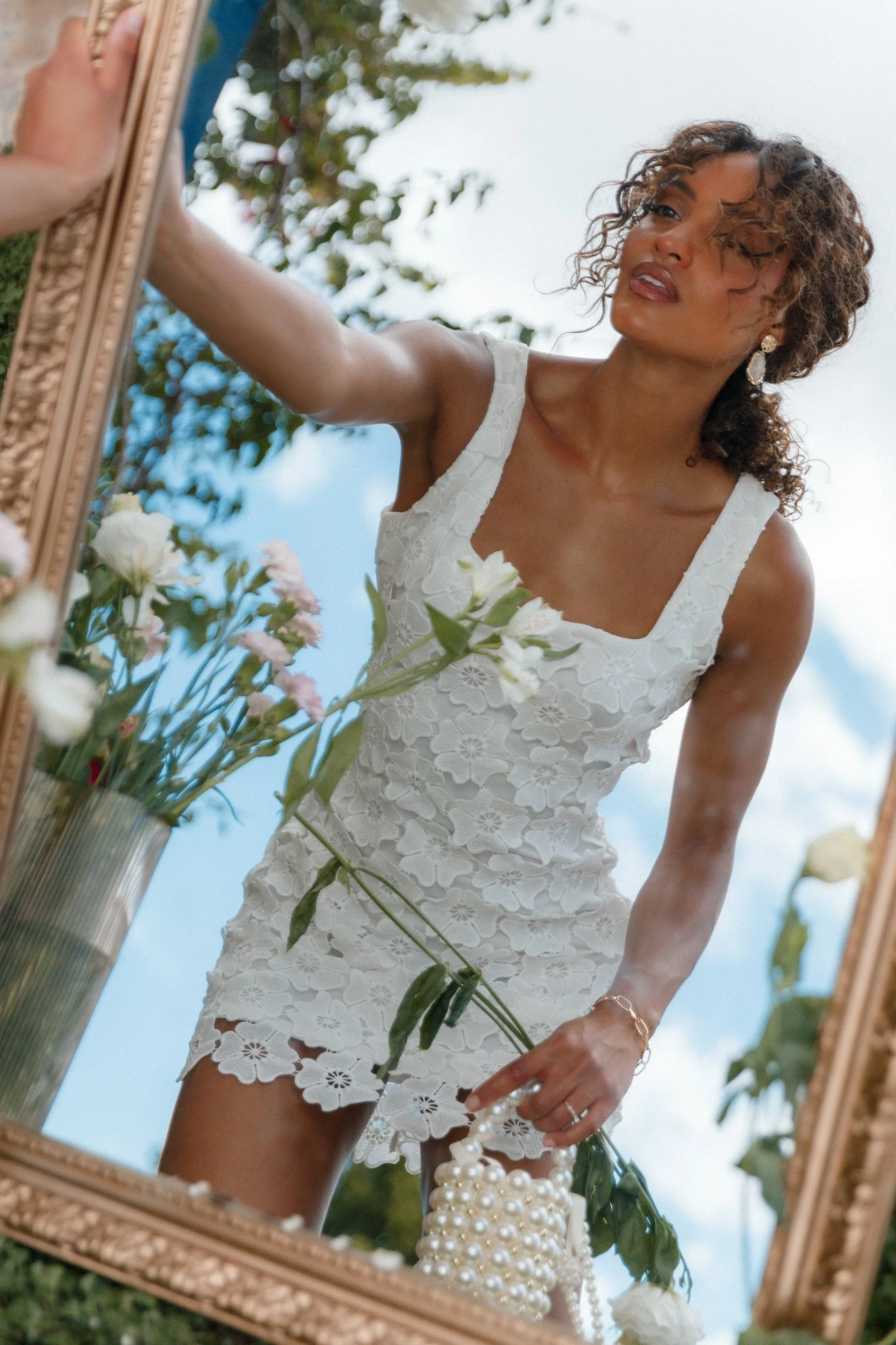 Toya Mini Dress - White 3 Toya Mini Dress - White - Image 3