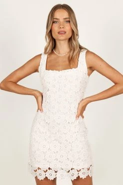 Toya Mini Dress - White 18 Toya Mini Dress - White -Dress Shop petal and pup usa dresses toya mini dress white 33340273688753