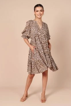 Trishna Mini Dress - Animal Print -Dress Shop petal and pup usa dresses trishna mini dress animal print 32146873778353