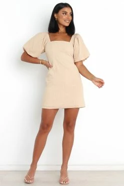 Tuscany Dress - Beige -Dress Shop petal and pup usa dresses tuscany dress beige 31829331443889