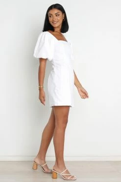 Tuscany Dress - White -Dress Shop petal and pup usa dresses tuscany dress white 31829323448497