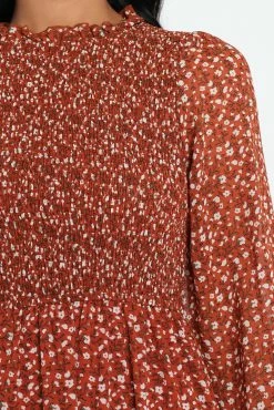 Valente Dress - Rust -Dress Shop petal and pup usa dresses valente dress rust 30297704988849