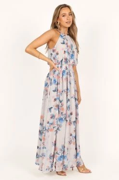 Vita High Neck Maxi Dress - Ivory Floral -Dress Shop petal and pup usa dresses vita high neck maxi dress ivory floral 33469370171569