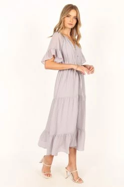 Willow Midi Dress - Cloud -Dress Shop petal and pup usa dresses willow midi dress cloud 33836351160497