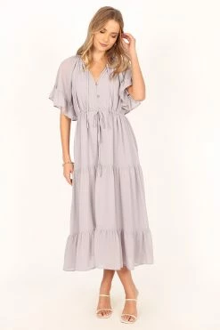Willow Midi Dress - Cloud -Dress Shop petal and pup usa dresses willow midi dress cloud 33836351193265