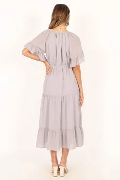 Willow Midi Dress - Cloud -Dress Shop petal and pup usa dresses willow midi dress cloud 33836351357105