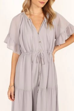 Willow Midi Dress - Cloud -Dress Shop petal and pup usa dresses willow midi dress cloud 33836351389873