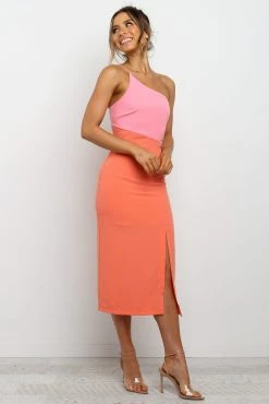 Xiomar Dress - Orange -Dress Shop petal and pup usa dresses xiomar dress orange 15237974655050