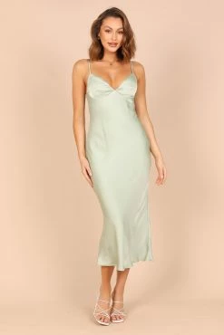 Yorelle Midi Dress - Sage -Dress Shop petal and pup usa dresses yorelle midi dress sage 32465623056561