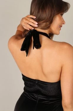 Aria Velvet Jumpsuit - Black -Dress Shop petal and pup usa jumpsuits aria velvet jumpsuit black 32751517434033