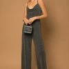 Fleur Scoop Neck Jumpsuit - Black