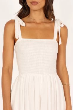 Miles Wide Leg Jumpsuit - White -Dress Shop petal and pup usa jumpsuits miles wide leg jumpsuit white 33453831454897