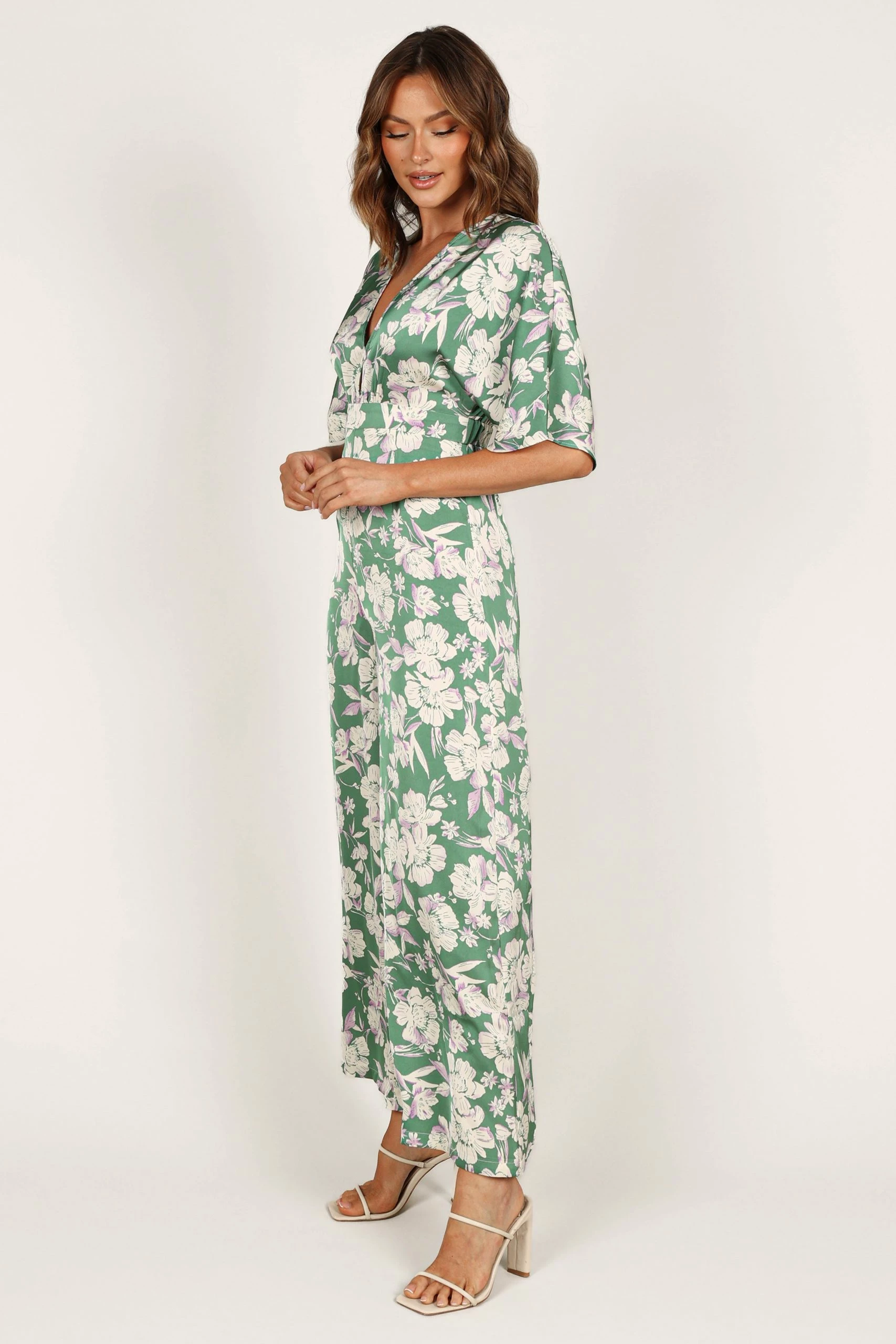 Rosalyn Jumpsuit - Green Floral 3 Rosalyn Jumpsuit - Green Floral - Image 3