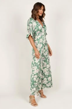 Rosalyn Jumpsuit - Green Floral 12 Rosalyn Jumpsuit - Green Floral -Dress Shop petal and pup usa jumpsuits rosalyn jumpsuit green floral 33381633458353
