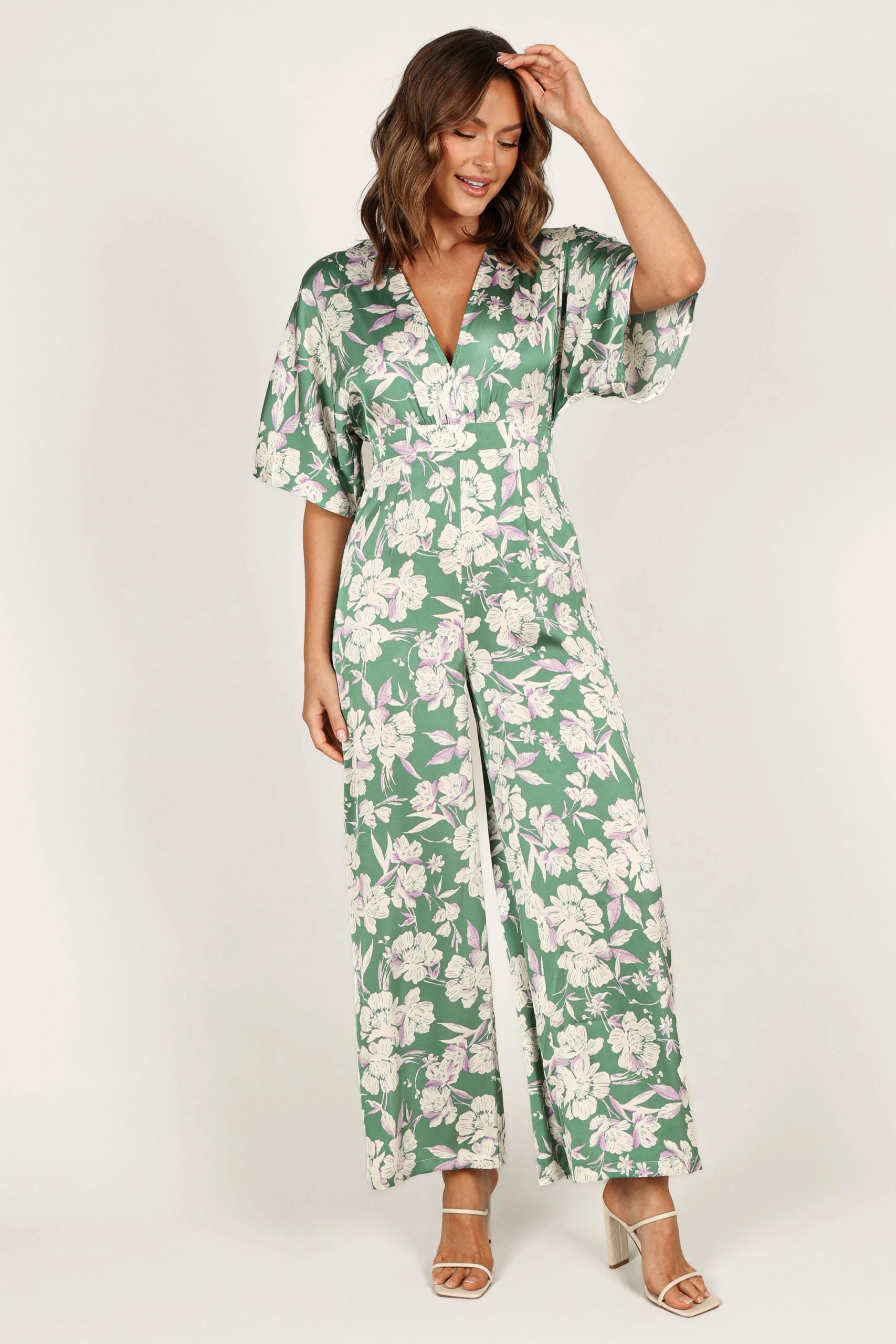 Rosalyn Jumpsuit - Green Floral 7 Rosalyn Jumpsuit - Green Floral - Image 7