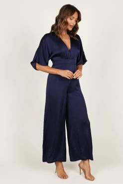 Rosalyn Jumpsuit - Navy -Dress Shop petal and pup usa jumpsuits rosalyn jumpsuit navy 33351130579121