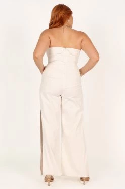 Tahari Jumpsuit - White -Dress Shop petal and pup usa jumpsuits tahari jumpsuit white 33292972884145 1