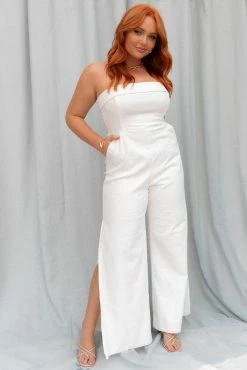 Tahari Jumpsuit - White -Dress Shop petal and pup usa jumpsuits tahari jumpsuit white 33297072488625 1
