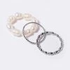 Pearl Ring Set - Silver