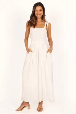 Miles Wide Leg Jumpsuit - White -Dress Shop petal and pup usa playsuits miles wide leg jumpsuit white 33453831487665