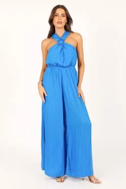 Dylan Wide Leg Jumpsuit - Blue 14 Dylan Wide Leg Jumpsuit - Blue -Dress Shop petal and pup usa rompers dylan wide leg jumpsuit blue 33612363104433