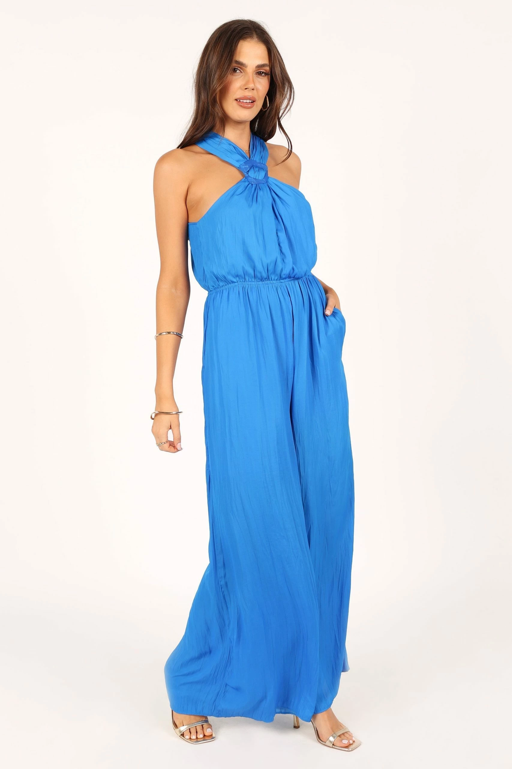 Dylan Wide Leg Jumpsuit - Blue 11 Dylan Wide Leg Jumpsuit - Blue - Image 11