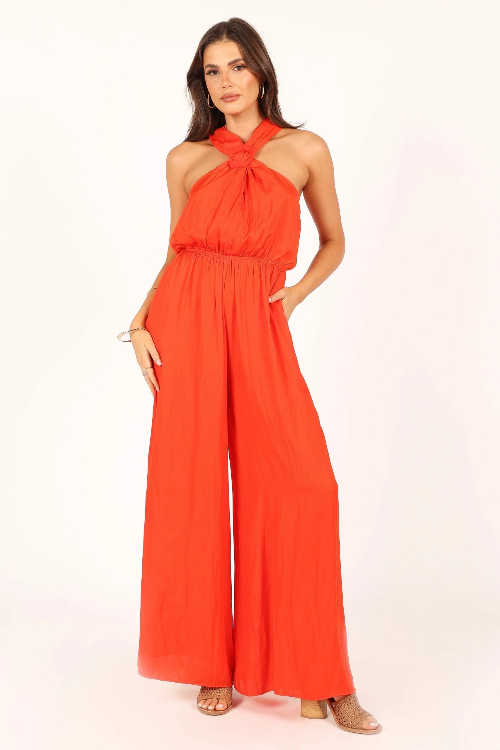 Dylan Wide Leg Jumpsuit - Red 3 Dylan Wide Leg Jumpsuit - Red - Image 3