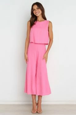 Femme Jumpsuit - Pink -Dress Shop petal and pup usa rompers femme jumpsuit pink 31923369312433