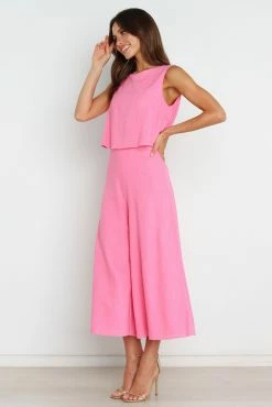 Femme Jumpsuit - Pink -Dress Shop petal and pup usa rompers femme jumpsuit pink 31923369377969