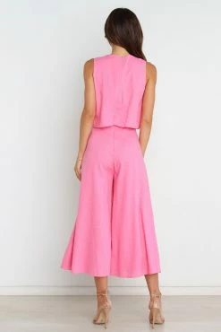 Femme Jumpsuit - Pink -Dress Shop petal and pup usa rompers femme jumpsuit pink 31923369410737