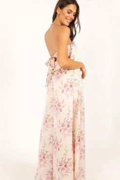 Giselle Strapless Jumpsuit - Off White -Dress Shop petal and pup usa rompers giselle strapless jumpsuit off white 33757583179953