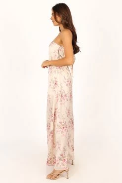 Giselle Strapless Jumpsuit - Off White -Dress Shop petal and pup usa rompers giselle strapless jumpsuit off white 33757583278257
