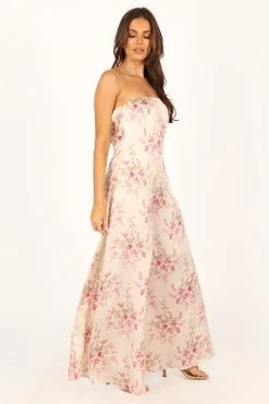 Giselle Strapless Jumpsuit - Off White -Dress Shop petal and pup usa rompers giselle strapless jumpsuit off white 33757583376561