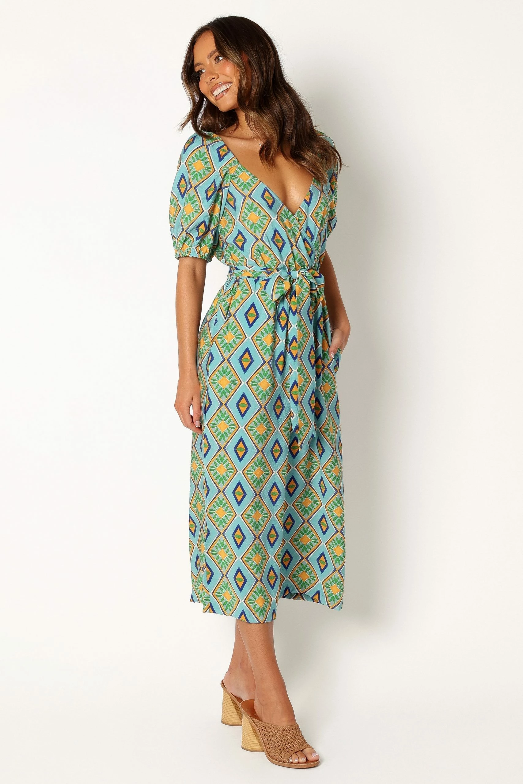 Hermione Wide Leg Jumpsuit - Blue 4 Hermione Wide Leg Jumpsuit - Blue - Image 4