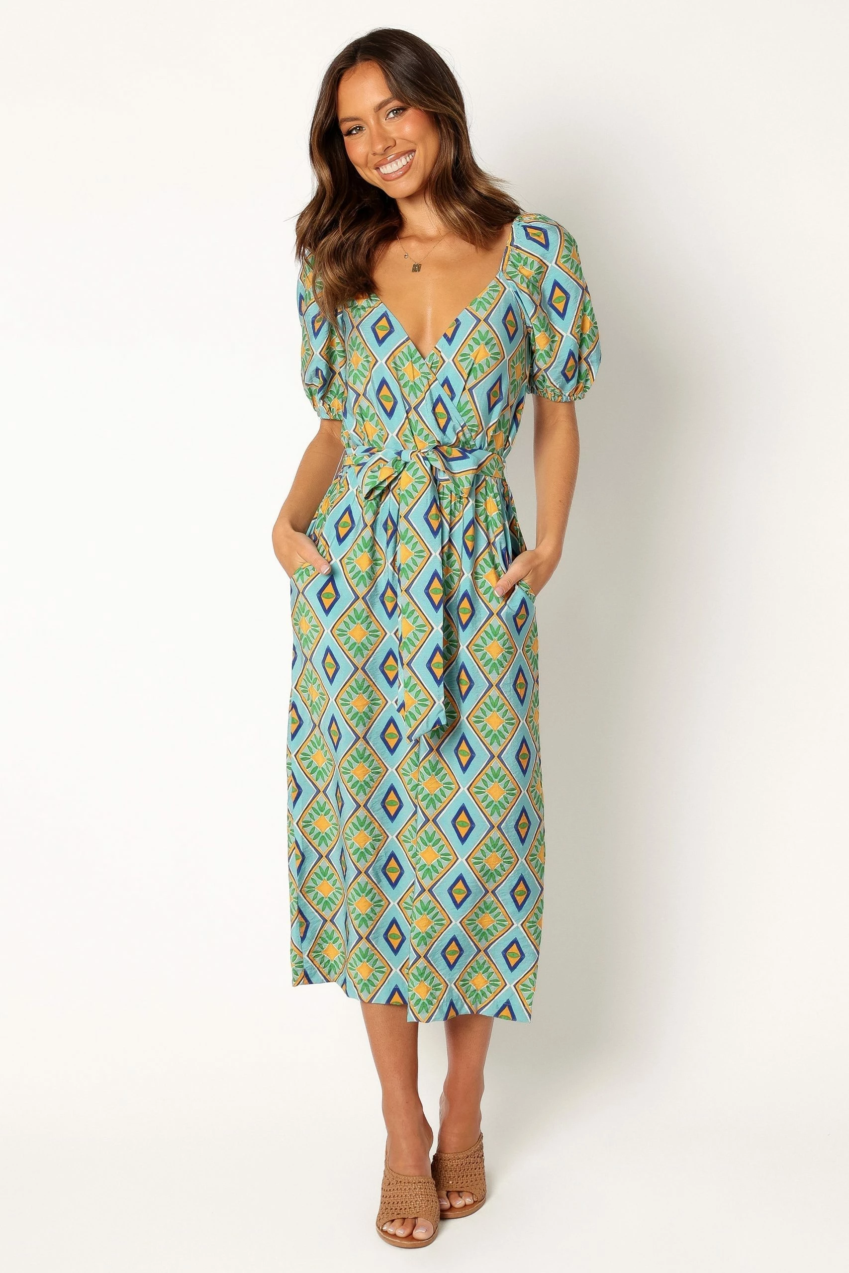 Hermione Wide Leg Jumpsuit - Blue 5 Hermione Wide Leg Jumpsuit - Blue - Image 5