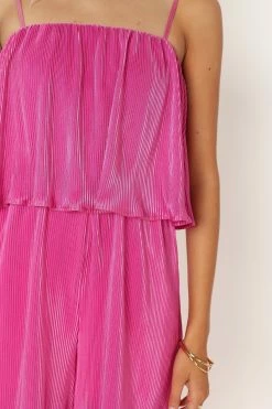 Jillian Plisse Jumpsuit - Orchid -Dress Shop petal and pup usa rompers jillian plisse jumpsuit orchid 33951046271153